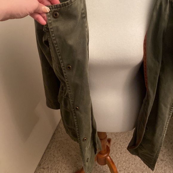 STEVE MADDEN Olive Green Cargo Utility Jacket LARGE - Picture 6 of 10